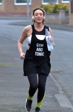 CHARLOTTE CROSBY Working Out at a Park in Sunderland 02/24/2017