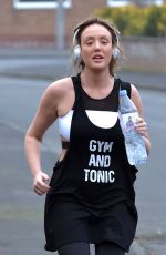 CHARLOTTE CROSBY Working Out at a Park in Sunderland 02/24/2017