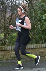 CHARLOTTE CROSBY Working Out at a Park in Sunderland 02/24/2017