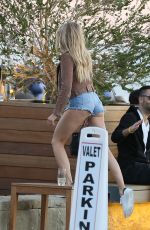 CHARLOTTE MCKINNEY in Daisy Duke at Soho House in Malibu 02/12/2017