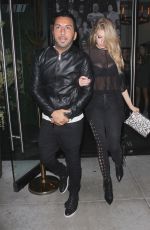 CHARLOTTE MCKINNEY Leaves Catch LA in West HOllywood 02/09/2017