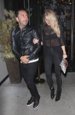 CHARLOTTE MCKINNEY Leaves Catch LA in West HOllywood 02/09/2017