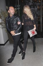 CHARLOTTE MCKINNEY Leaves Catch LA in West HOllywood 02/09/2017