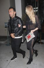 CHARLOTTE MCKINNEY Leaves Catch LA in West HOllywood 02/09/2017