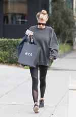 CHARLOTTE MCKINNEY Out Shopping in Los Angeles 02/02/2017
