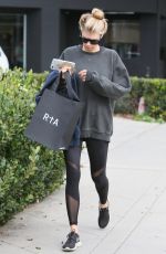 CHARLOTTE MCKINNEY Out Shopping in Los Angeles 02/02/2017