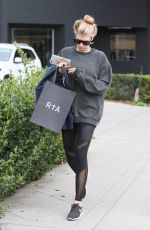 CHARLOTTE MCKINNEY Out Shopping in Los Angeles 02/02/2017