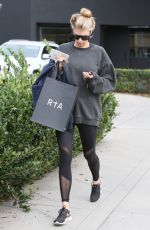 CHARLOTTE MCKINNEY Out Shopping in Los Angeles 02/02/2017