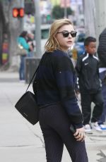 CHLOE MORETZ Out and About in Los Angeles 02/25/2017 