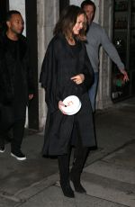 CHRISSY TEIGEN Night Out in New York 02/15/2017