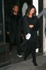 CHRISSY TEIGEN Night Out in New York 02/15/2017