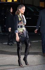 CHRISSY TEIGEN Night Out in New York 02/16/2017