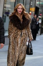 CHRISTINA HENDRICKS Leaves Today Show in New York 02/17/2017
