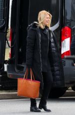 CLAIRE DANES on the Set of 