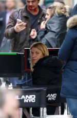 CLAIRE DANES on the Set of 
