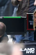 CLAIRE DANES on the Set of 