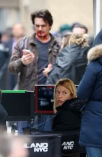 CLAIRE DANES on the Set of 