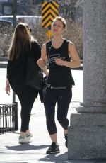 CLAIRE DANES Out Jogging in New York 02/27/2017