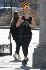 CLAIRE DANES Out Jogging in New York 02/27/2017