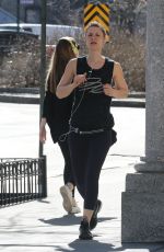 CLAIRE DANES Out Jogging in New York 02/27/2017