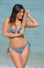 CLAUDIA ROMANI in Bikini at a Beach in Miami 02/01/2017