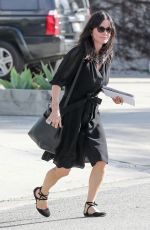 COURTENEY COX Leaves Andy Lecompte Salon in West Hollywood 02/09/2017