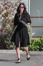 COURTENEY COX Leaves Andy Lecompte Salon in West Hollywood 02/09/2017