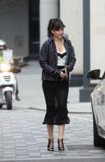 DAISY LOWE Out at London Fashion Week 02/19/2017