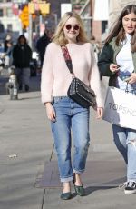 DAKOTA FANNING in Jeans Out in New York 02/23/2017
