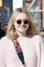 DAKOTA FANNING in Jeans Out in New York 02/23/2017