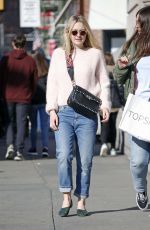 DAKOTA FANNING in Jeans Out in New York 02/23/2017