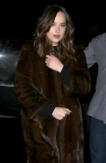 DAKOTA JOHNSON Arrives at Her Hotel in New York 01/31/2017