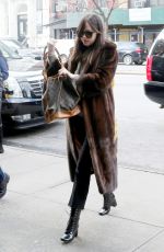 DAKOTA JOHNSON Arrives Back to Her Hotel in New York 02/01/2017