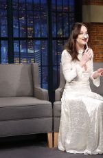 DAKOTA JOHNSON at Late Night with Seth Meyers 02/01/2017