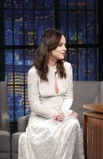 DAKOTA JOHNSON at Late Night with Seth Meyers 02/01/2017