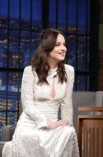 DAKOTA JOHNSON at Late Night with Seth Meyers 02/01/2017