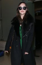 DAKOTA JOHNSON at Los Angeles International Airport 02/10/2017