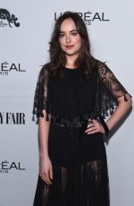 DAKOTA JOHNSON at Vanity Fair and L’Oreal Paris Toast to Young Hollywood in West Hollywood 02/21/2017