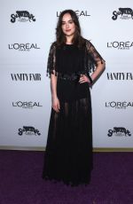 DAKOTA JOHNSON at Vanity Fair and L’Oreal Paris Toast to Young Hollywood in West Hollywood 02/21/2017