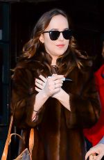 DAKOTA JOHNSON Leaves Bowery Hotel in New York 02/01/2017