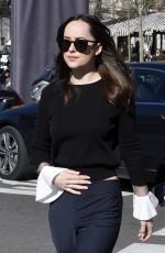 DAKOTA JOHNSON Out and About in Madrid 02/08/2017