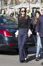 DAKOTA JOHNSON Out in Madrid02/08/2017