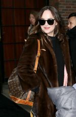 DAKOTA JOHSNON Leaves Her Hotel in New York 01/31/2017
