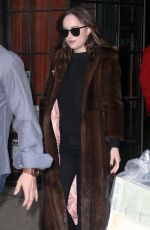 DAKOTA JOHSNON Leaves Her Hotel in New York 01/31/2017
