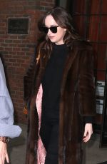 DAKOTA JOHSNON Leaves Her Hotel in New York 01/31/2017