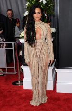 DEMI LOVATO at 59th Annual Grammy Awards in Los Angeles 02/12/2017