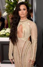 DEMI LOVATO at 59th Annual Grammy Awards in Los Angeles 02/12/2017