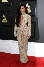DEMI LOVATO at 59th Annual Grammy Awards in Los Angeles 02/12/2017