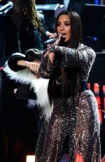 DEMI LOVATO Performs in a Tribute to Bee Gees at 2017 Grammy Awards in Los Angeles 02/12/2017