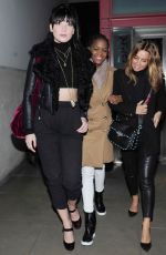 DIASY LOWE, OTI MABUSE and LOUISE REDKNAPP Night Out in London 02/24/2017